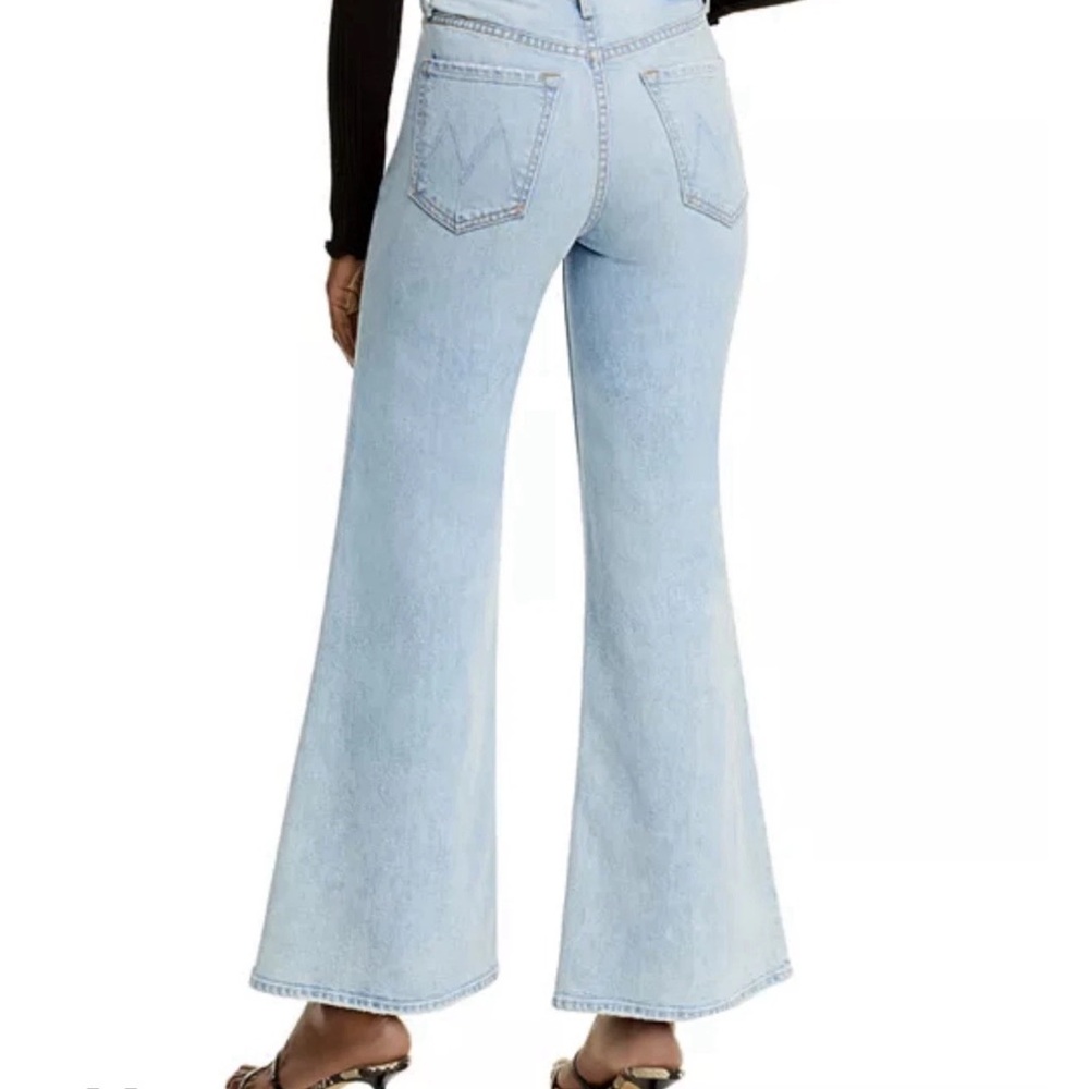 MOTHER Light Wash Wide Leg Flare Jeans - Picture 2 of 14